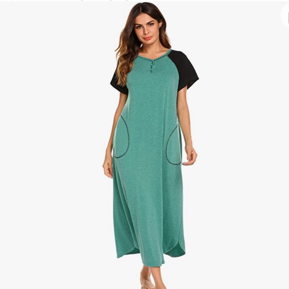 Green Sleep Dress 📦 (L-18)